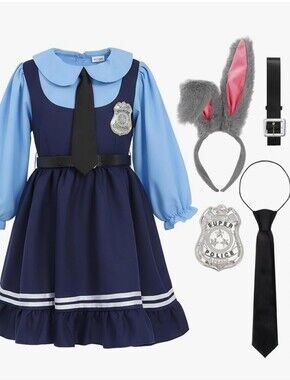 Girls Zoo Halloween Carnival Costume with Accessories